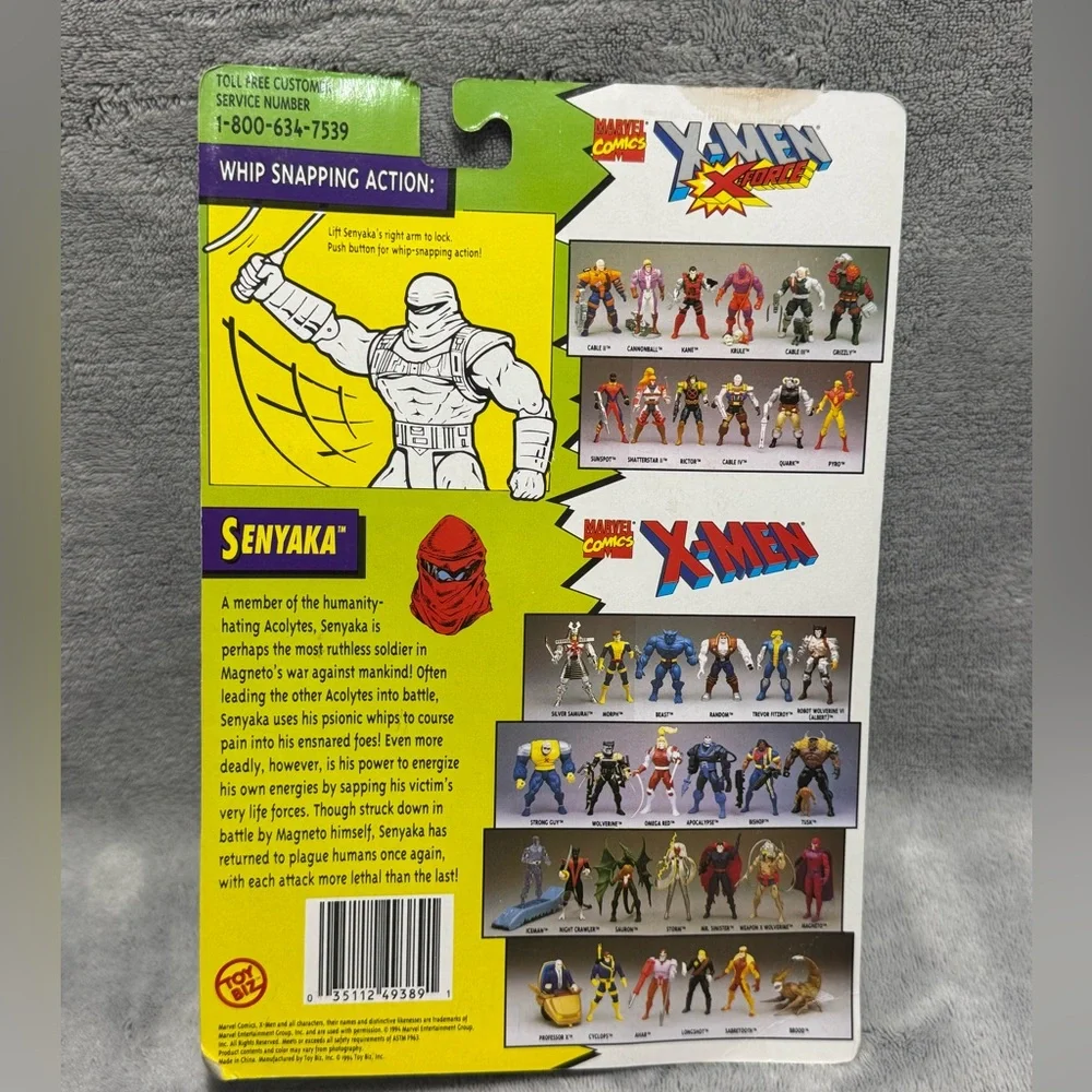 1994 Marvel X Men Senyaka The Evil Mutants TOY BIZ‎ Action Figure